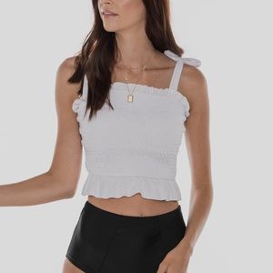 Coral Reef Swim Top NWOT